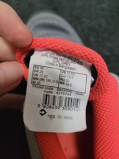 Decathlon runners and light hiking boots, size: UK10-11/28-29 + 2 FREE pairs Addidas & Lonsdale
