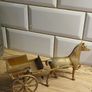 Vintage Brass Horse Cart Image 2