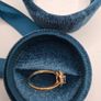 9 ct  blue sapphire and diamond ring size N Image 6