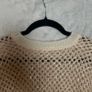 Ba&sh Open Knit Nate Sweater Sz 6UK 2US XS Boxy Oversized Shimmer Short Sleeve Image 6