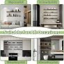 Metal Wall Mounted Floating Shelves with Led Lights, Hanging Display Rack for Livingroom Kitchen Bathroom, Built-in Illuminated Led Light Display Shelf,Black,80CM Image 6