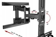 TV Mount Bracket Tilt Swivel Full Motion Feature Wall 45-75"