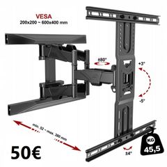TV Mount Bracket Tilt Swivel Full Motion Feature Wall 45-75"