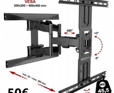 TV Mount Bracket Tilt Swivel Full Motion 45-80"