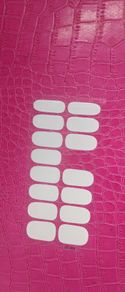 White gelish nails sticker