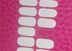 White gelish nails sticker