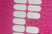 White gelish nails sticker