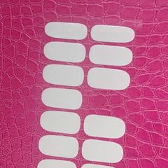 White gelish nails sticker
