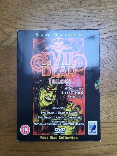 Evil Dead Trilogy numbered DVD box set anchor bay