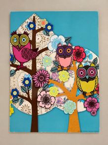 Colourful Owl Wall Art , FREE