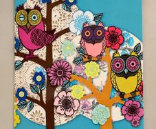 Colourful Owl Wall Art , FREE