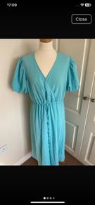 ICHI turquoise dress size 10