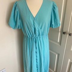 ICHI turquoise dress size 10