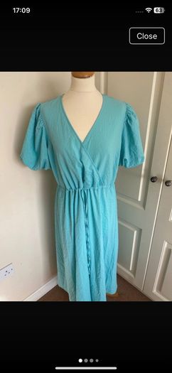 ICHI turquoise dress size 10