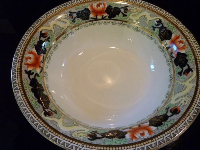 Myott Lotus Bowl Antique Circa 1920's Immaculate Large