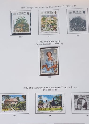 Stamps of Jersey 1958-1992