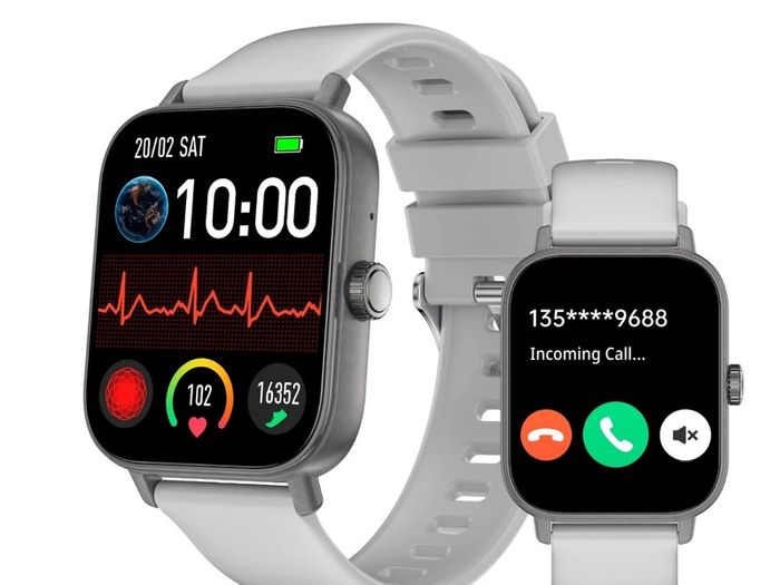 Fashion Smart Watch 1.83" Waterproof Fitness Heart Rate Tracker for Men/Women