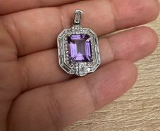 Silver Amethyst pendant