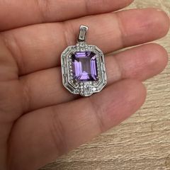 Silver Amethyst pendant