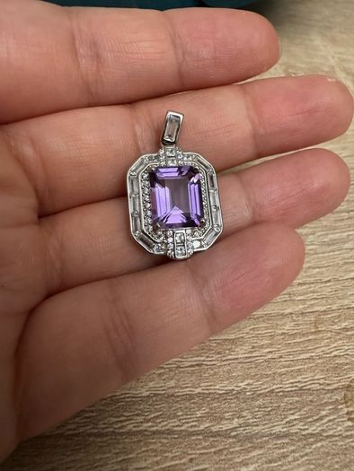 Silver Amethyst pendant