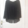 Laura Ashley  Elegant and Sophisticated Top, with a Spotted Pattern/Colour: Black  .. Size: 12 UK  40 EU/Price Drop Image 9