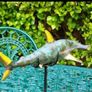 Hammerhead Shark - Patinated Bronze With Gold Accents Image 4