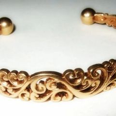 Vintage Hallmarked 9ct Filigree Bangle