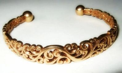 Vintage Hallmarked 9ct Filigree Bangle