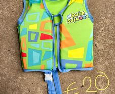 swim vest and arm bands
