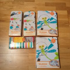 2 Double, 2 single duvet sets and 1 single kids fitted sheets