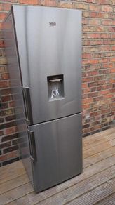 Beko Fridge Freezer with Water Dispenser - Graphite/Dark Inox - Excellent Condition