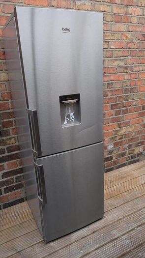 Beko Fridge Freezer with Water Dispenser - Graphite/Dark Inox - Excellent Condition