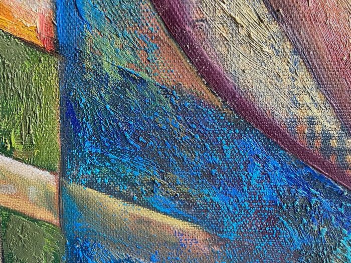 Original signed painting by Sergiu Teleuta, 2005 Romanian Artist