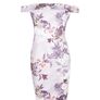 BNWT Boohoo Bridgie off the shoulder floral midi dress size UK10 EU 38 Postage included Image 2