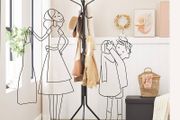 NEW SALE | Metal Coat Rack, Clothes Stand, Hat Handbag Hanger, 182 cm Tall Hall Tree, Black