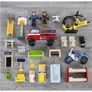 Wooden Play Set Fire Truck Police Helicopter Image 4