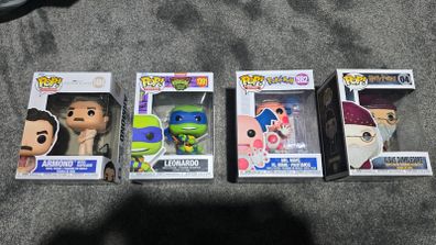 Four Funko Pop Figures
