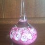 Pink and clear pointed glass paperweight Image 4