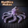 3D Printed MatMire Makes Robo Octopus, Articulated Robot Fidget Figure Image 7
