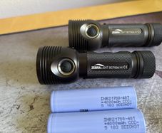Two Zebralight SC700d Hi Flashlights