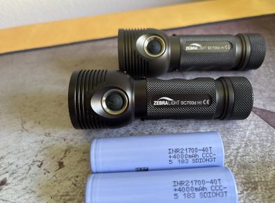 Two Zebralight SC700d Hi Flashlights