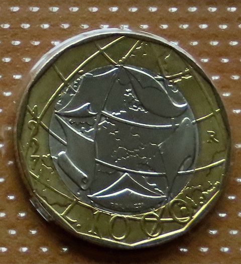 Italy Uncirculated vintage last coins pre euro collectors set | incl European map error coin