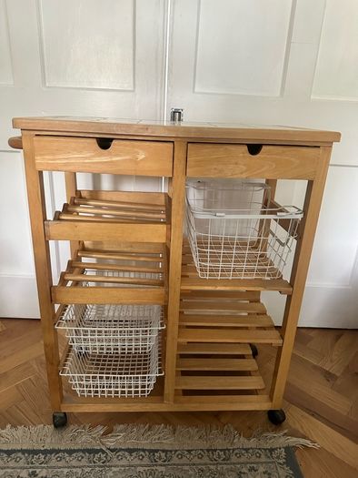 Bamboo Kitchen Trolley