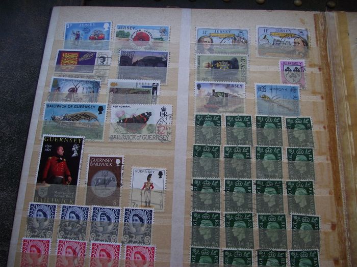 A mixed collection of used stamps, presented in the stock book #3