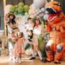 SEASONAL SALE Dinosaur Costume for Adult Inflatable T-REX Costume Funny Halloween Dinosaur Costume Party Cosplay Fancy Dress Jumpsuit Image 2