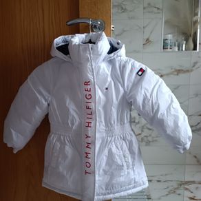 Girls winter coat white Tommy Hilfiger 3-4-5 latest fashion