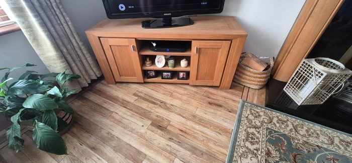 Fireplace and TV stand