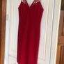 Red Frank Usher Dress Size 12 Image 3