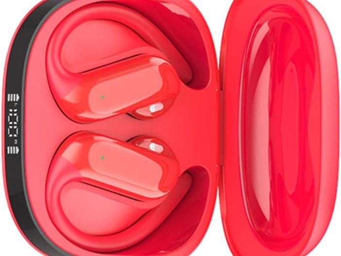 DUSONLAP AI Translator Earbuds, 3-in-1 Real-Time Language Translator, Red