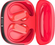 DUSONLAP AI Translator Earbuds, 3-in-1 Real-Time Language Translator, Red